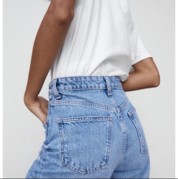 Zara Full Length Wide Leg Jeans Size 10 - Picture 8 of 15